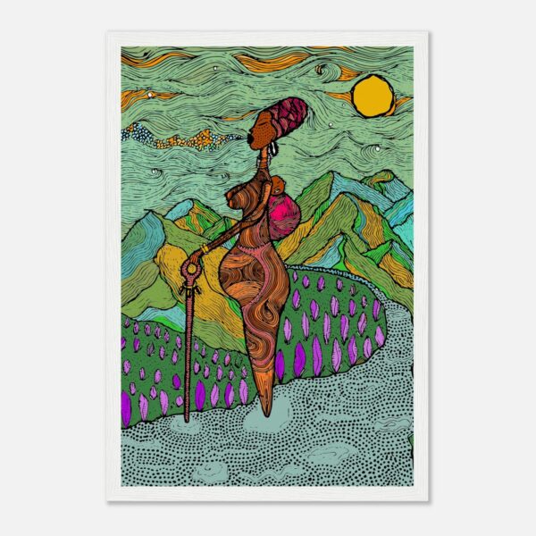 Journey-bilde med hvit ramme, 30 × 45 cm, umontert